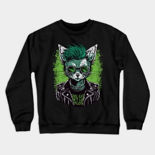 Punk cat Crewneck Sweatshirt